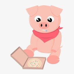 卡通小猪吃瓜,卡通小猪欢乐吃瓜记